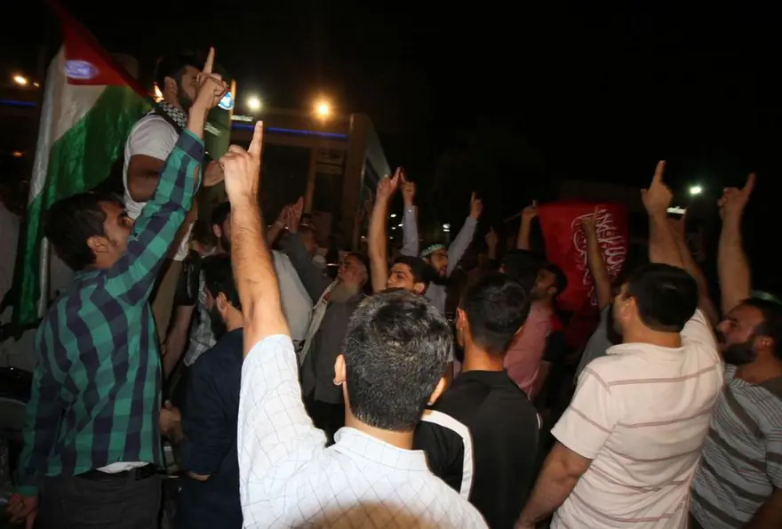 ABD Konsolosluğu'na Filistin bayrağı 10