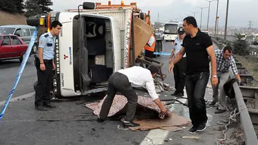 TEM'de kaza: 1 ölü, 10 yaralı