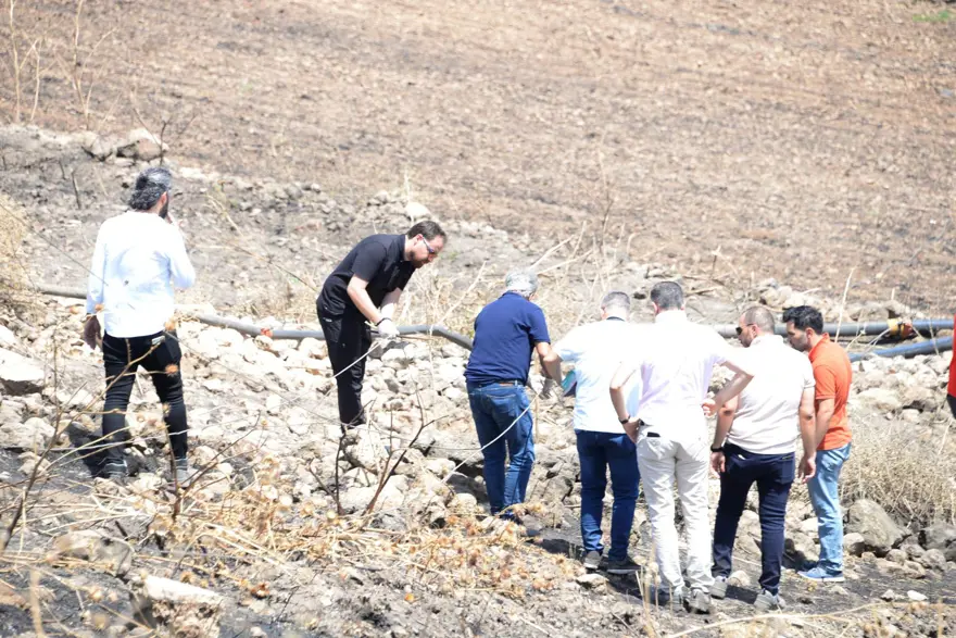 DRONE İLE GÖRÜNTÜ ALINDI, İNCELEME YAPILDI 4