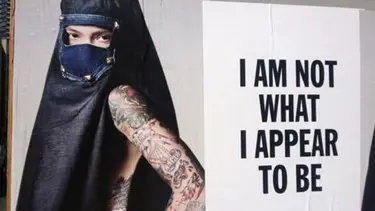 Burkalı reklama tepki