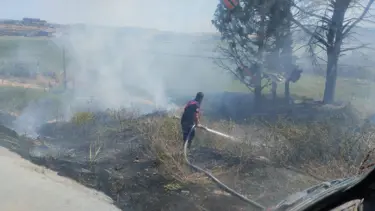 Bandırma'da ot ve çöp yangınları: Ekipler müdahale etti