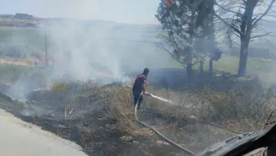 Bandırma'da ot ve çöp yangınları: Ekipler müdahale etti