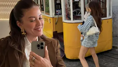 Başak Dizer'den oğlu Kurt Efe ile yeni kareler