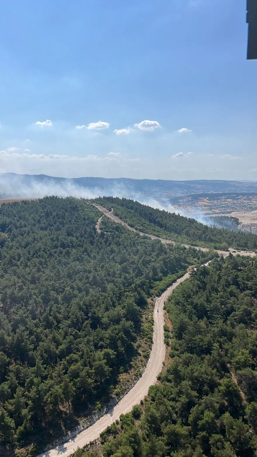 Balıkesir'in iki ilçesinde orman yangını 1
