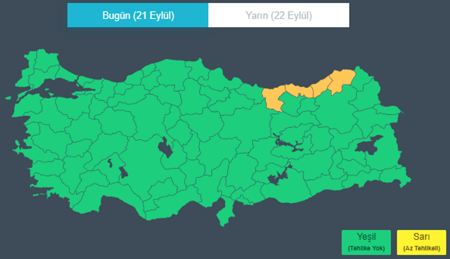 4 KENTE TURUNCU UYARI 2
