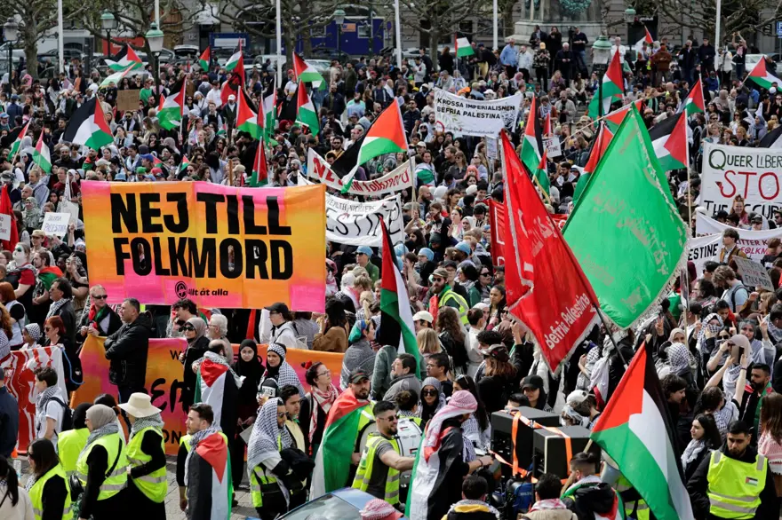 Eurovision finaline İsrail protestoları damga vuruyor 8