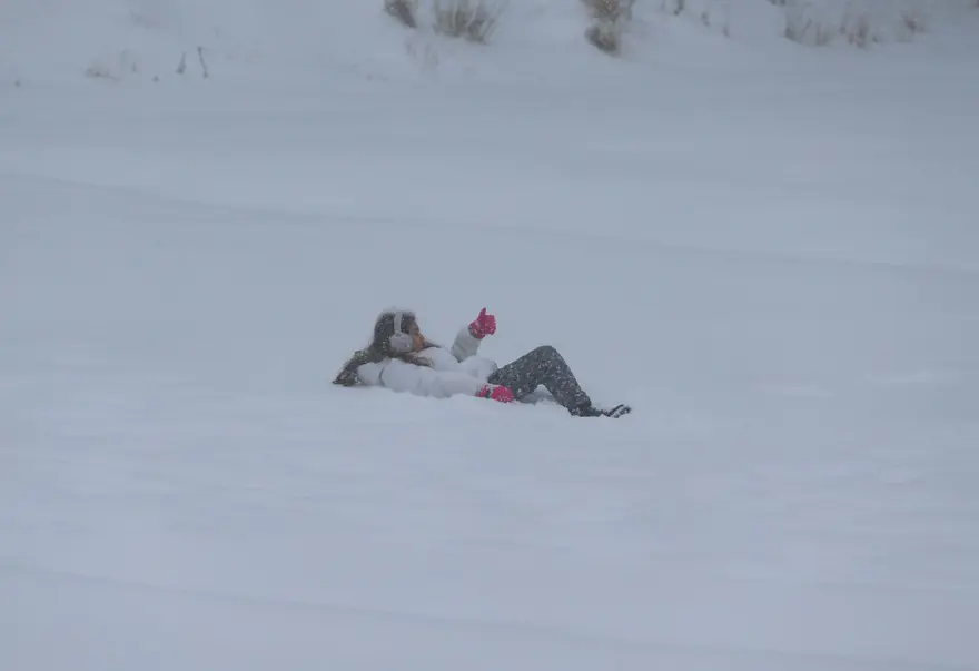 Uludağ'da kar kalınlığı 10 santimetreyi geçti 1 Uludağ'da kar kalınlığı 10 santimetreyi geçti 1