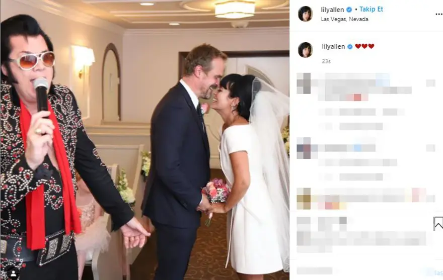 Lily Allen ile David Harbour evlendi 1