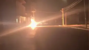 Trafodaki patlama mahalleyi karanlığa gömdü