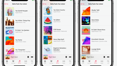 Apple Music 'yaz teması'na geçti