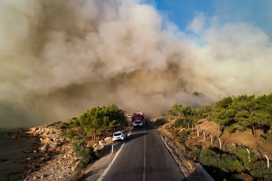 Mersin Gülnar'da orman yangını 1 Mersin Gülnar'da orman yangını 1