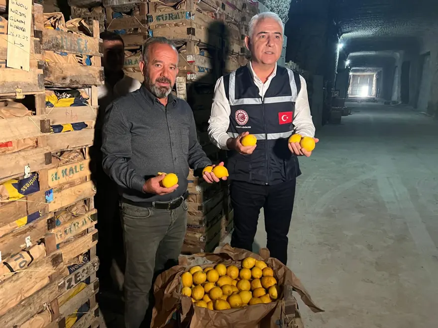 Kapadokya'da yer altındaki limon depolarında denetleme 8 Kapadokya'da yer altındaki limon depolarında denetleme 8