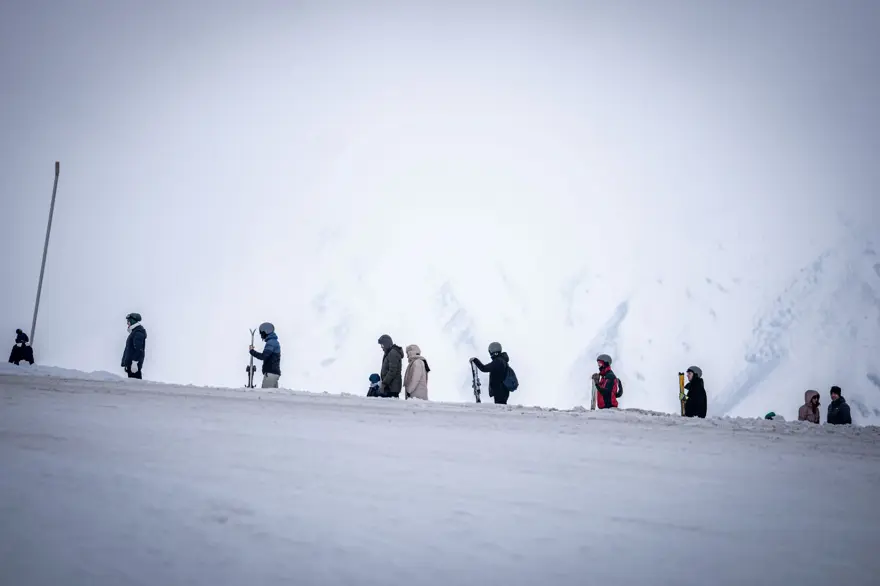 Palandöken'de hafta sonu yoğunluğu 