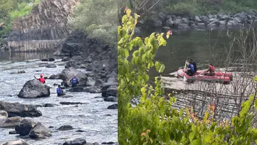 Kura Nehri'ne 2 kişiden 1'i boğuldu, 1'i kayıp