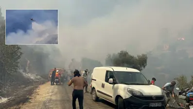 Aydın’da orman yangını