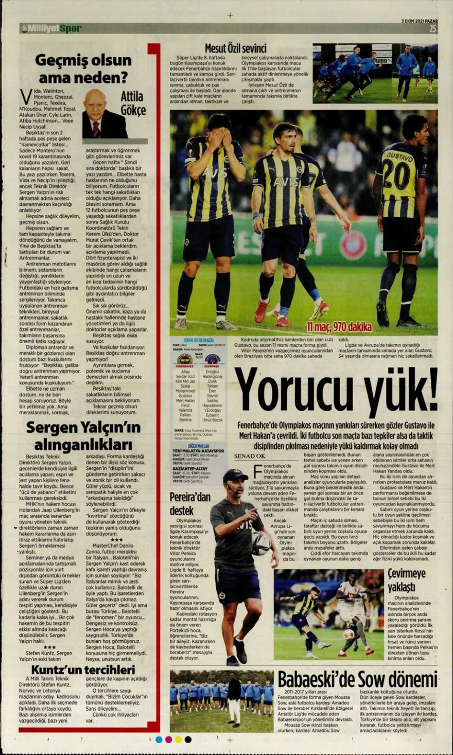 Günün spor manşetleri (03 Ekim 2021) 26