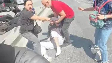 Yaya geçidinde tekmeli yol verme kavgası