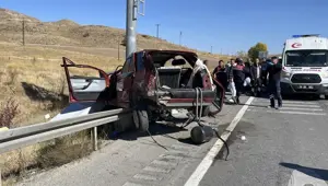 Sivas'ta faciadan dönüldü: LPG tankı yerinden fırladı