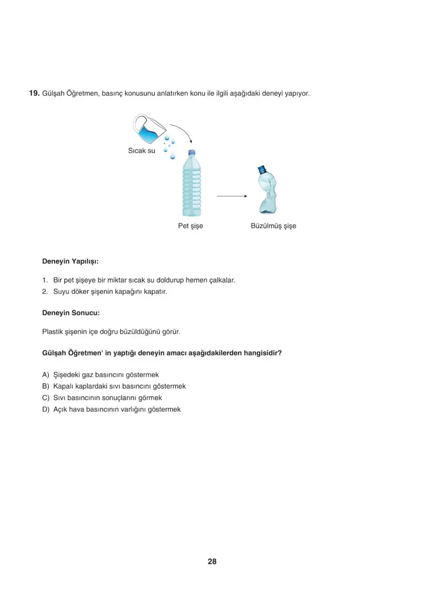 Uğur Okulları LGS-2 sayısal deneme sınavı 27