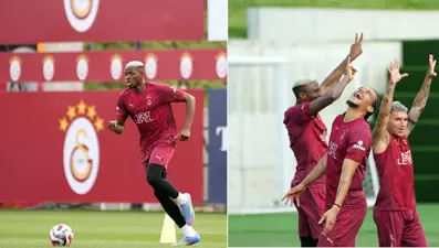 Osimhen, ilk antrenmanına çıktı