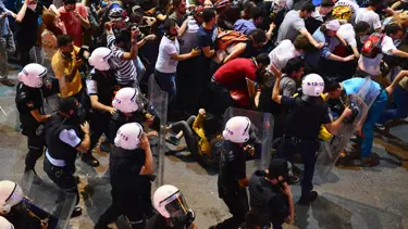 Taksim'de Lice protestosu