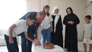 Şırnak’ta şehit çocuğuna doğum günü sürprizi