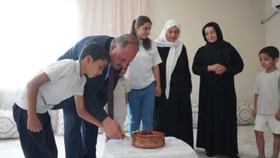 Şırnak’ta şehit çocuğuna doğum günü sürprizi