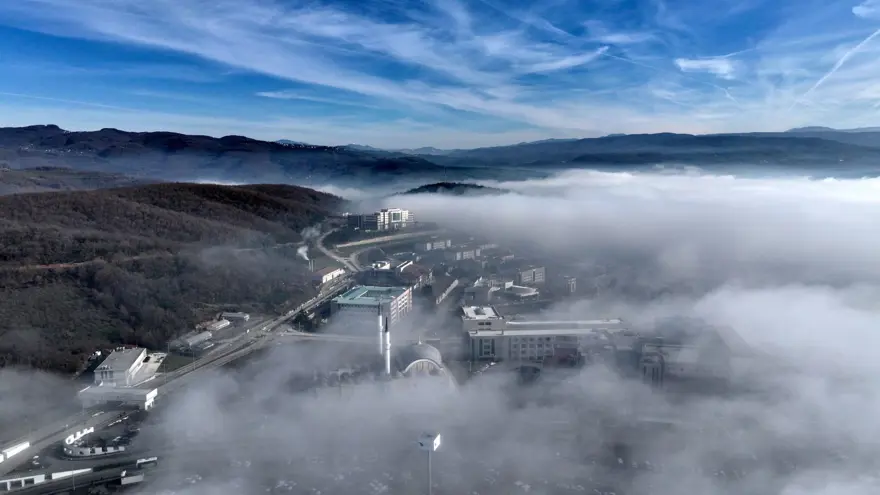 Düzce'de sis etkili oldu 6