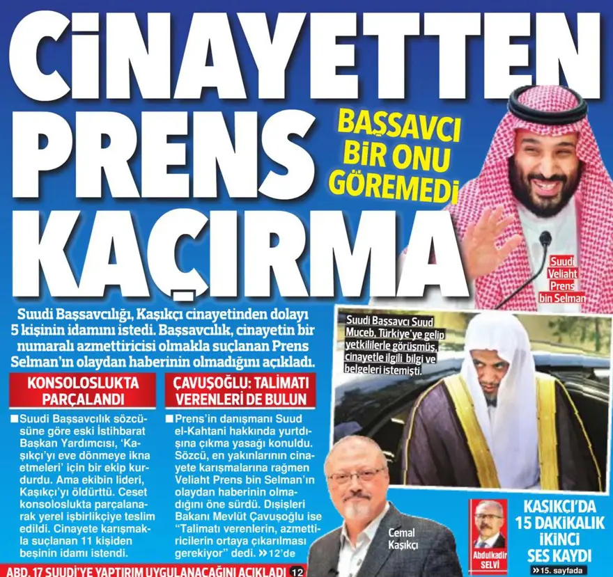 Günün gazete manşetleri - 16 Kasım 2018 Günün gazete manşetleri - 16 Kasım 2018