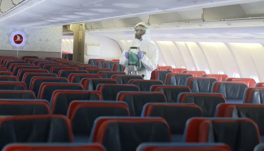 THY uçakları etkili yöntemlerle dezenfekte ediliyor 