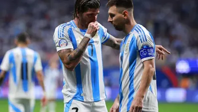 Yeniden buluştular: Rodrigo de Paul ile Messi'nin yanına gitti