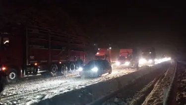 Antalya-Konya karayolunda ulaşıma kar engeli