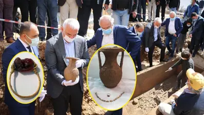 Bodrum'da 2400 yıllık tarihi lahit mezar kazısından altın çıktı