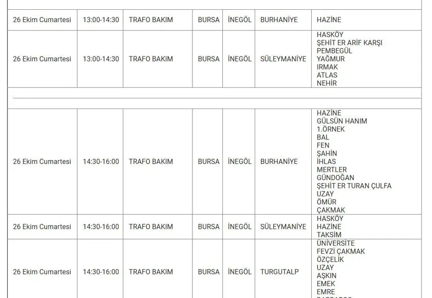 Bursa'nın 8 ilçesinde elektrik kesintisi: Bursa'da elektrikler ne zaman gelecek? 2