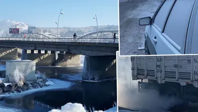 Türkiye’nin en soğuk noktası: -32 derecede nehir ve derelerbuz tuttu, araçlar çalışmadı
