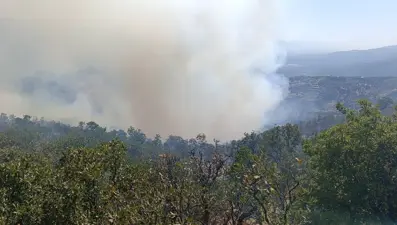 Buldan yangın göletlerinde su azaldı