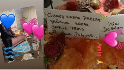 Melek İpek'in kızına doğum günü sürprizi