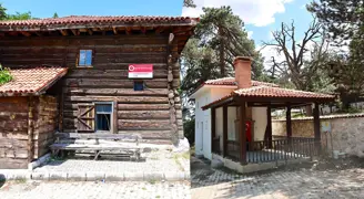 Ahşap camide çalışmalar sürüyor