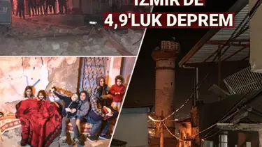 SON DAKİKA HABERİ: İzmir'de 4,9 büyüklüğünde deprem: 2 can kaybı