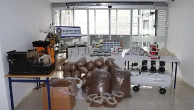 Çanakkale'de kaçak tütün operasyonu