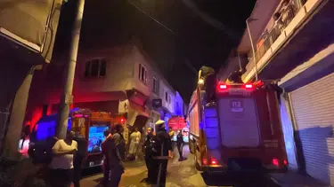 Bursa'da iki katlı binada yangın paniği