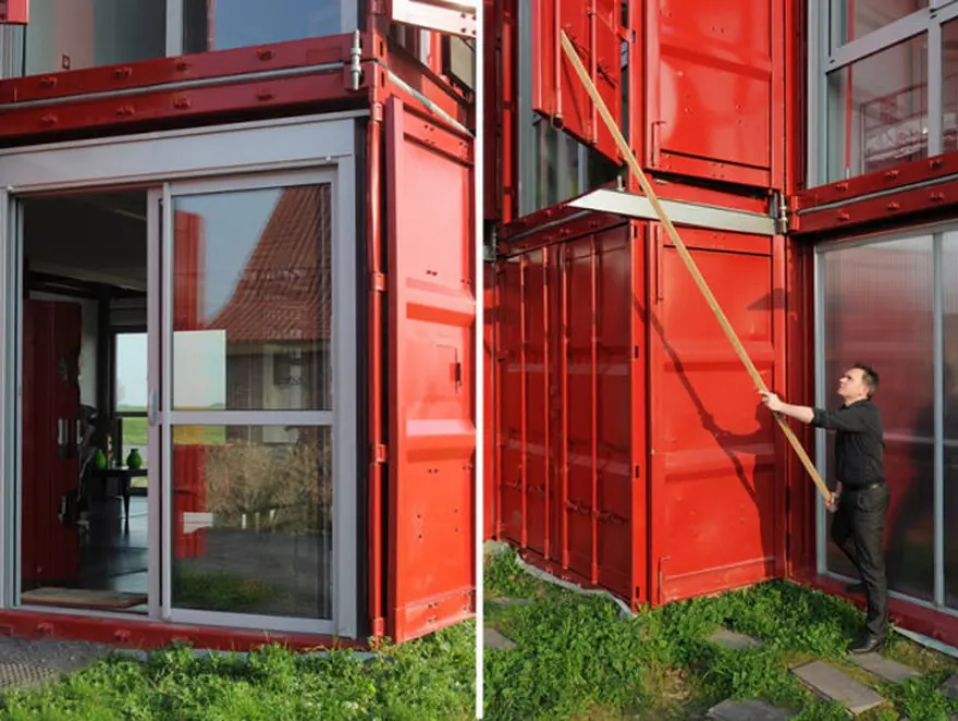 Ev sahibi güneşlikleri kapatıyor 3