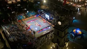 Filenin Sultanları'nın maçları için Galataport'ta dev ekran