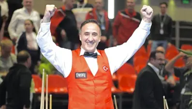 Hacı Arap Yaman’dan Avrupa Bilardo Şampiyonası'nda altın madalya