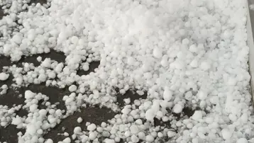 Ardahan'da dolu yağışı