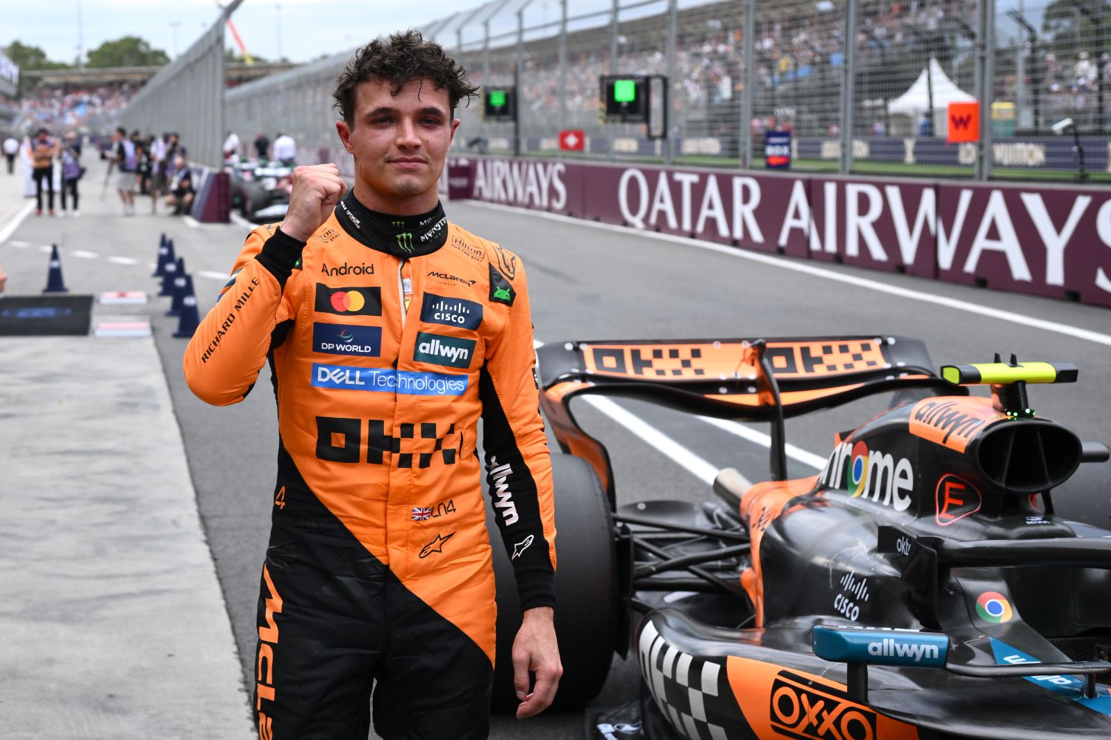 Formula 1 Avustralya Grand Prix'sinde pole pozisyon Lando Norris'in