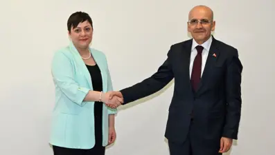 Bakan Şimşek, Kuzey Makedonya Maliye Bakanı ile görüştü