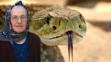 Üzerine bastığı yılan yaşlı kadının sonu oldu