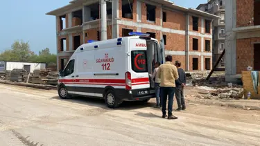 İnşaatta feci kaza: 3 metre yükseklikten düşen işçi yaralandı