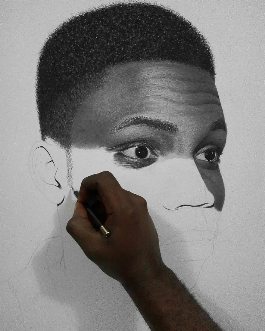 Nijeryalı sanatçının gerçeküstü resimleri 15